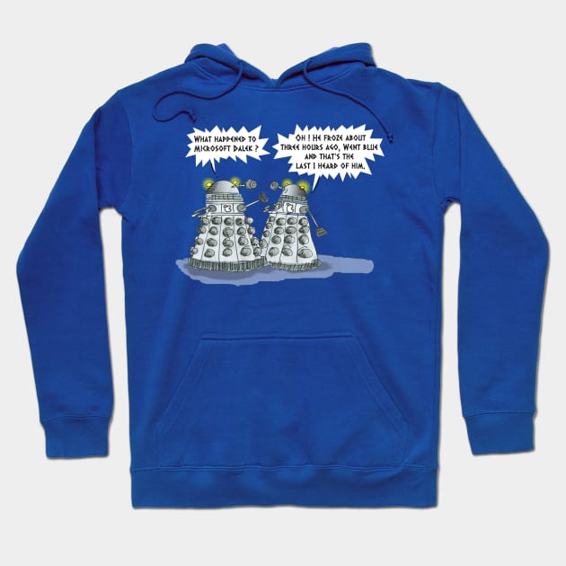 Ctrl Alt Dalek ~ The Blue Screen of Dalek Hoodie by tone